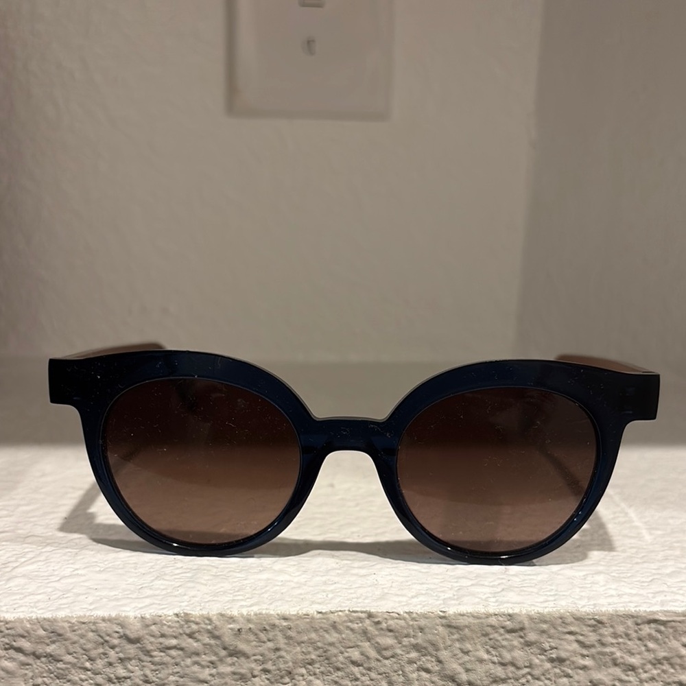 Anne & Valentin Elegant Navy Blue Sunglasses